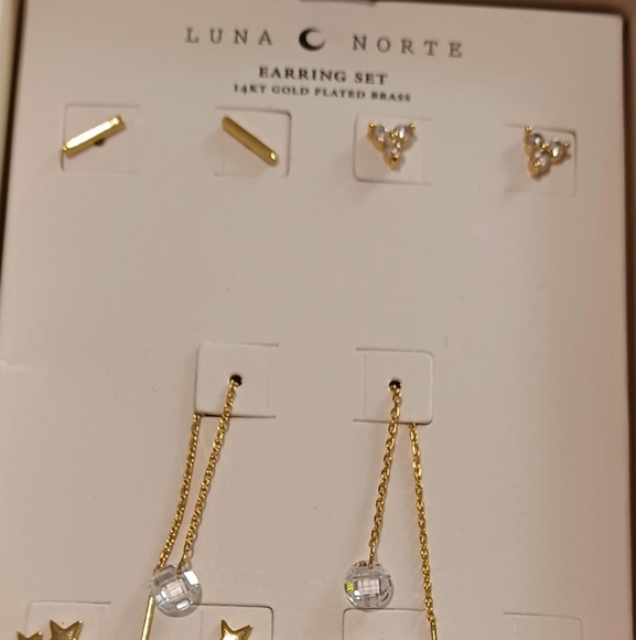 5 PAIRS OF INTERCHANGEABLE EARRINGS BY LUNA NORTE - Picture 5 of 12